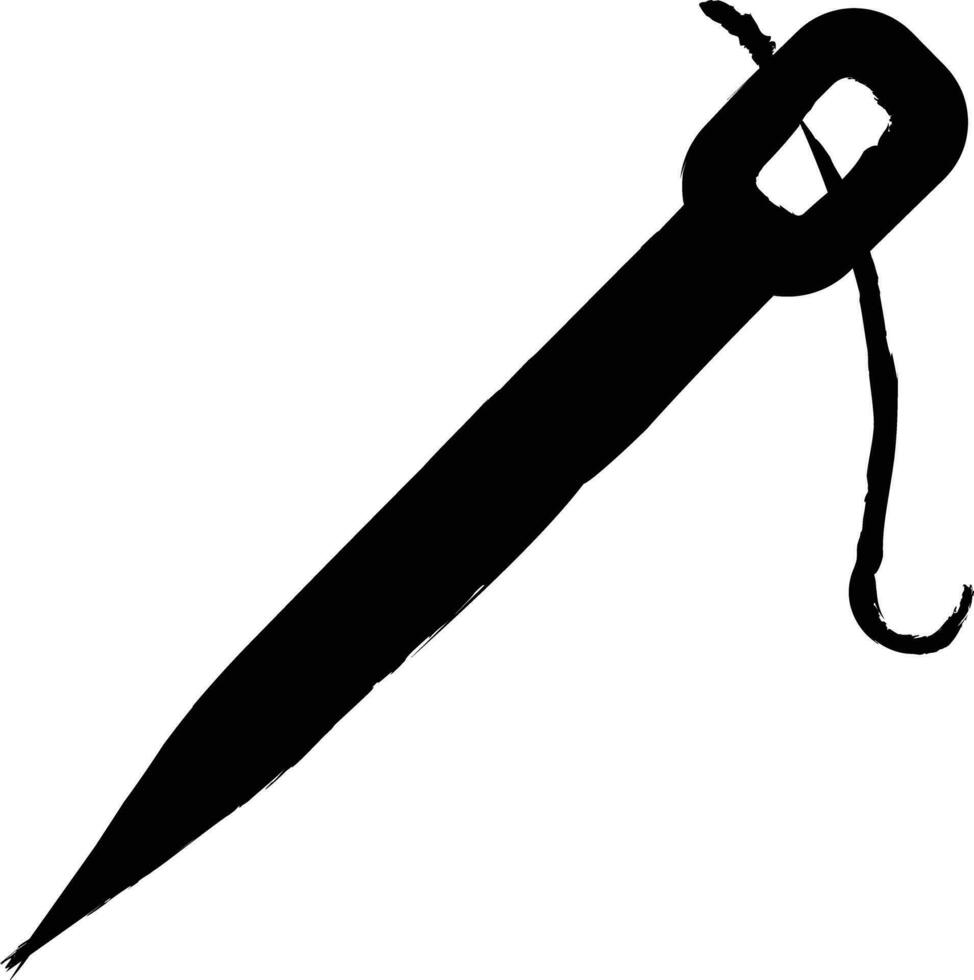 Needle hand drawn vector illustration