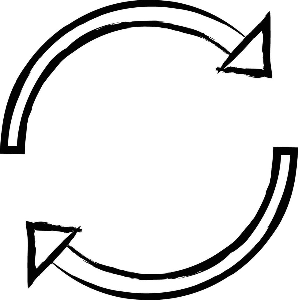refresh hand drawn vector illustration