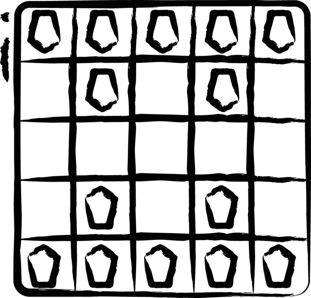 Shogi hand drawn vector illustration