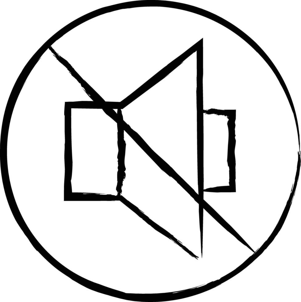 Mute hand drawn vector illustration