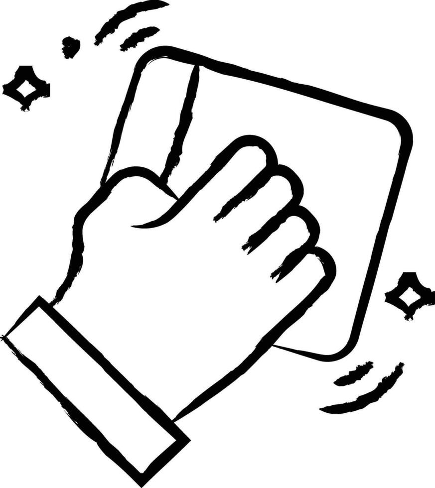 Cleaning hand drawn vector illustration