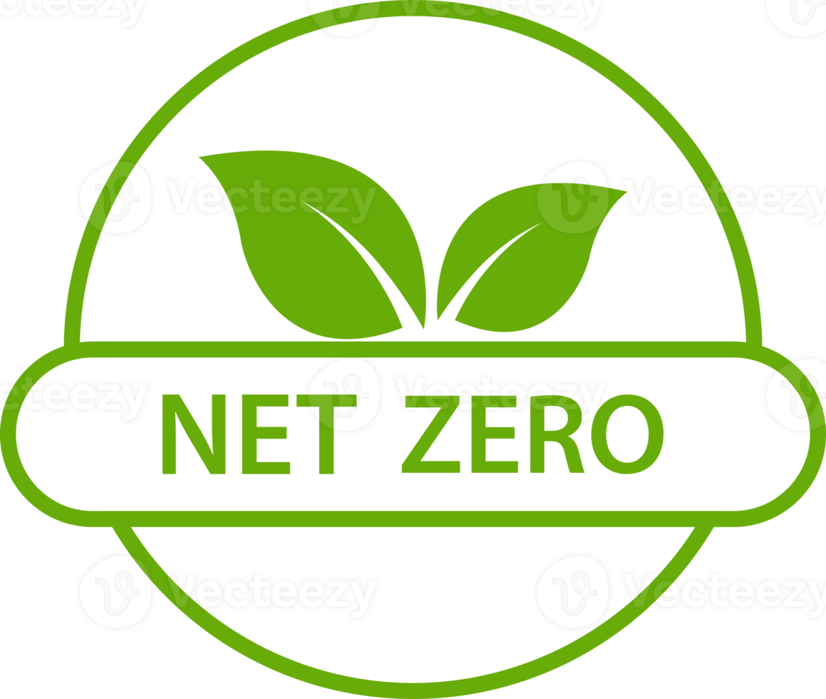 net zero carbon footprint icon emissions free no atmosphere pollution CO2 neutral stamp for graphic design, logo, website, social media, mobile app, UI png
