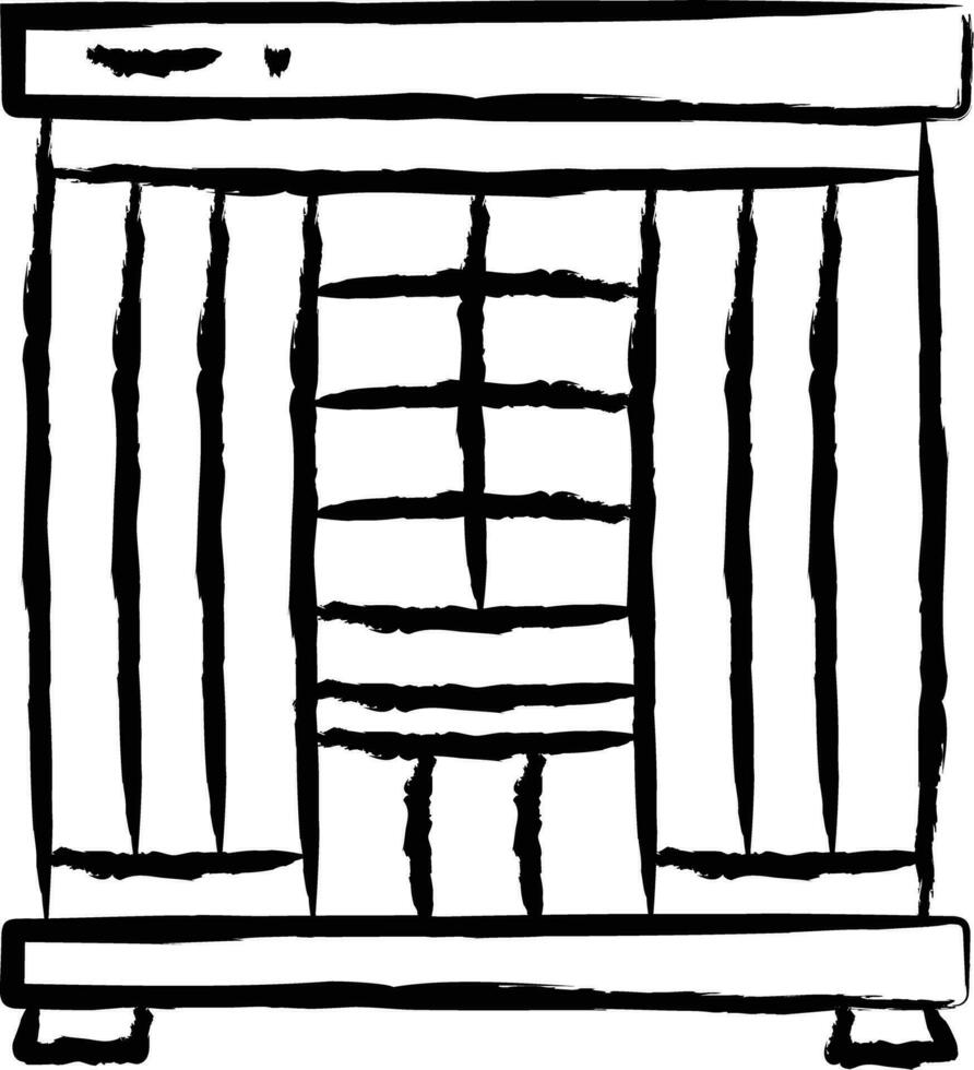 Infrared Sauna hand drawn vector illustration