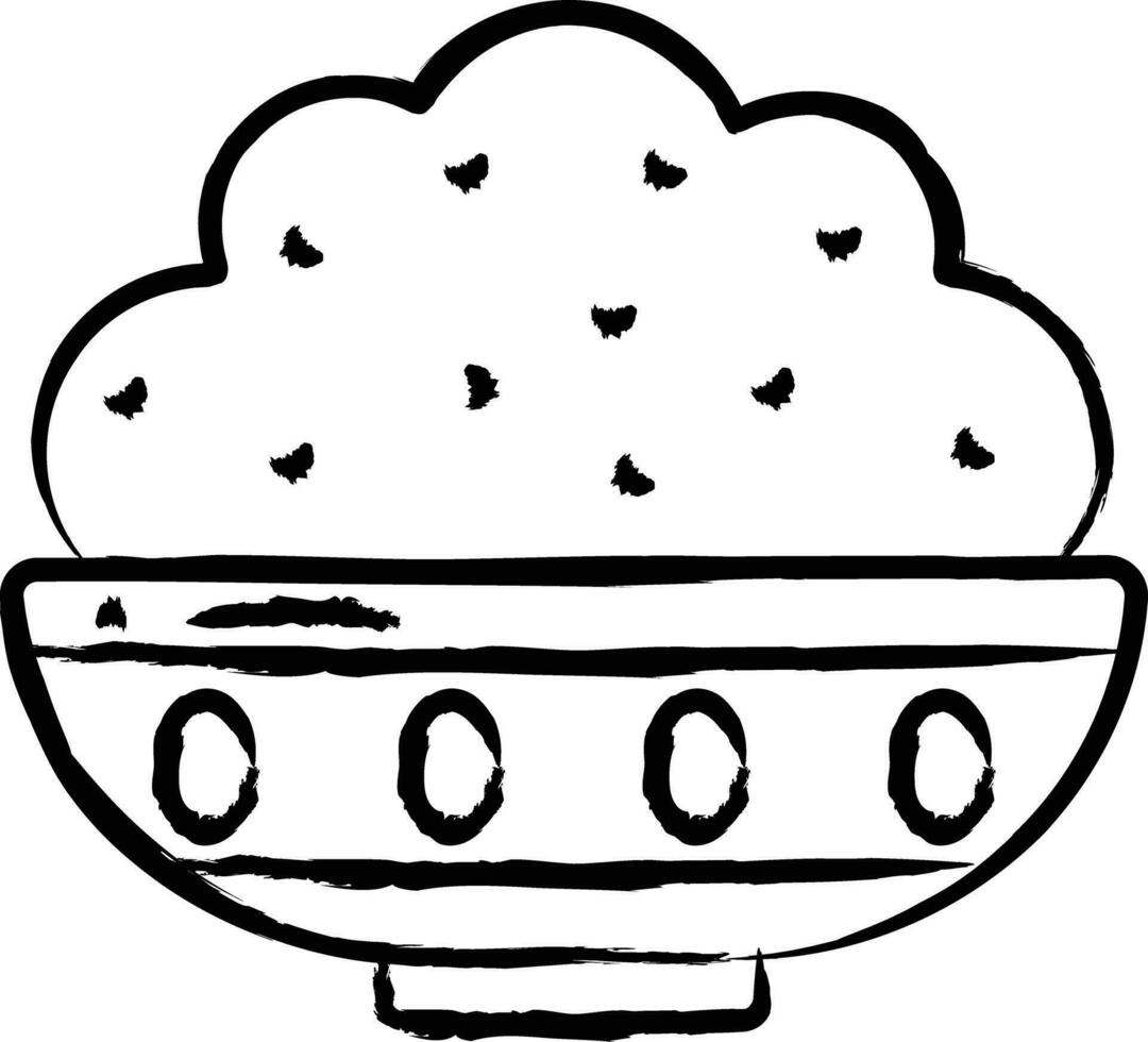 Phirni hand drawn vector illustration