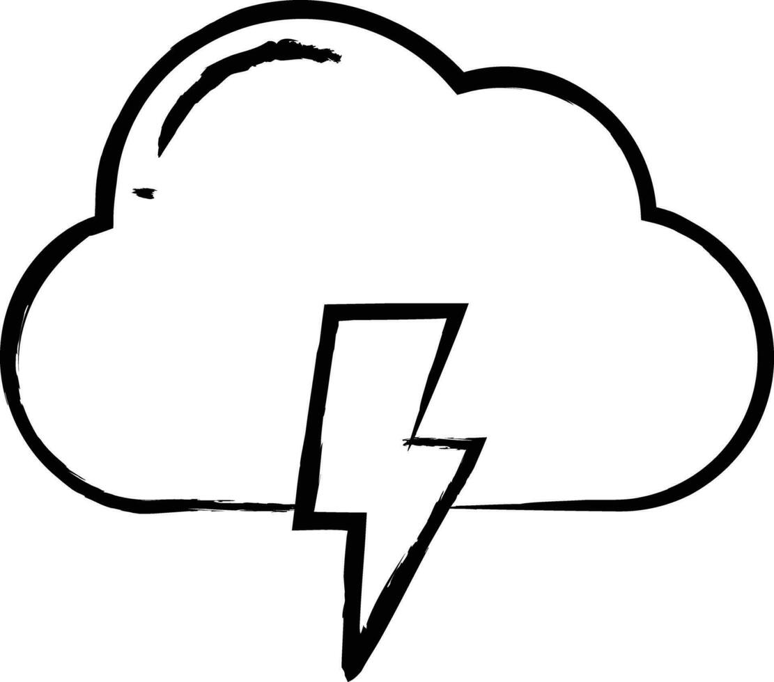 storm hand drawn vector illustration