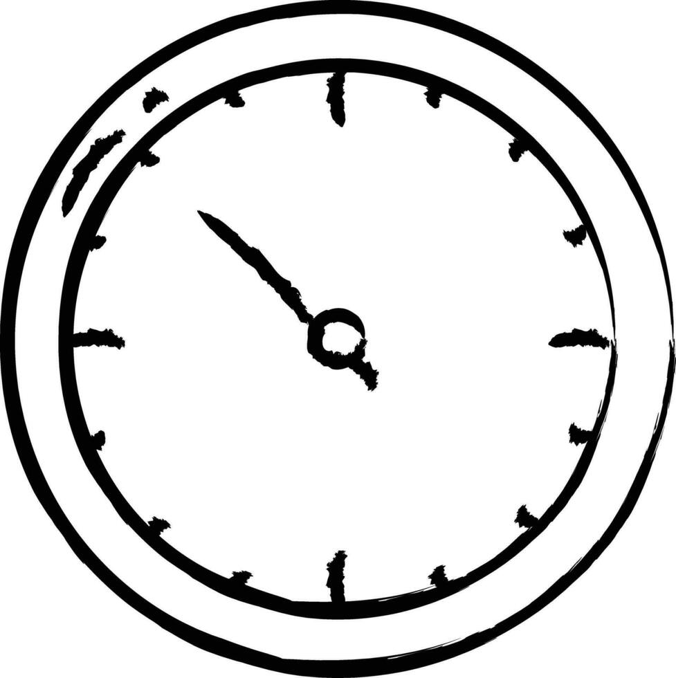 reloj mano dibujado vector ilustración