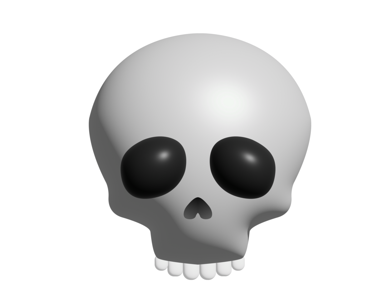pendenza biancastro grigio umano cranio con nero occhio prese 3d icona png