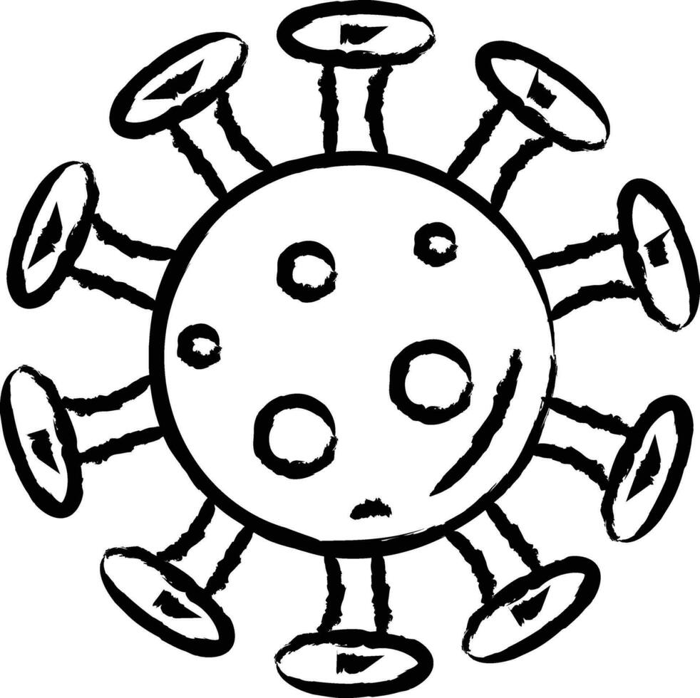 Virus hand drawn vector illustration