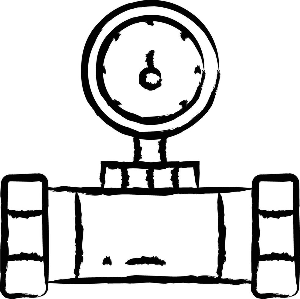 Meter hand drawn vector illustration