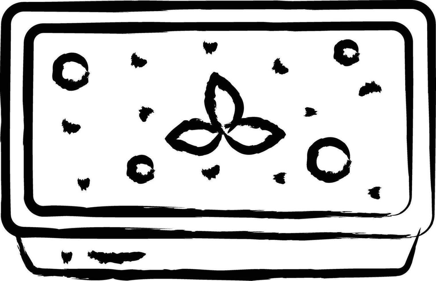 Bobotie hand drawn vector illustration