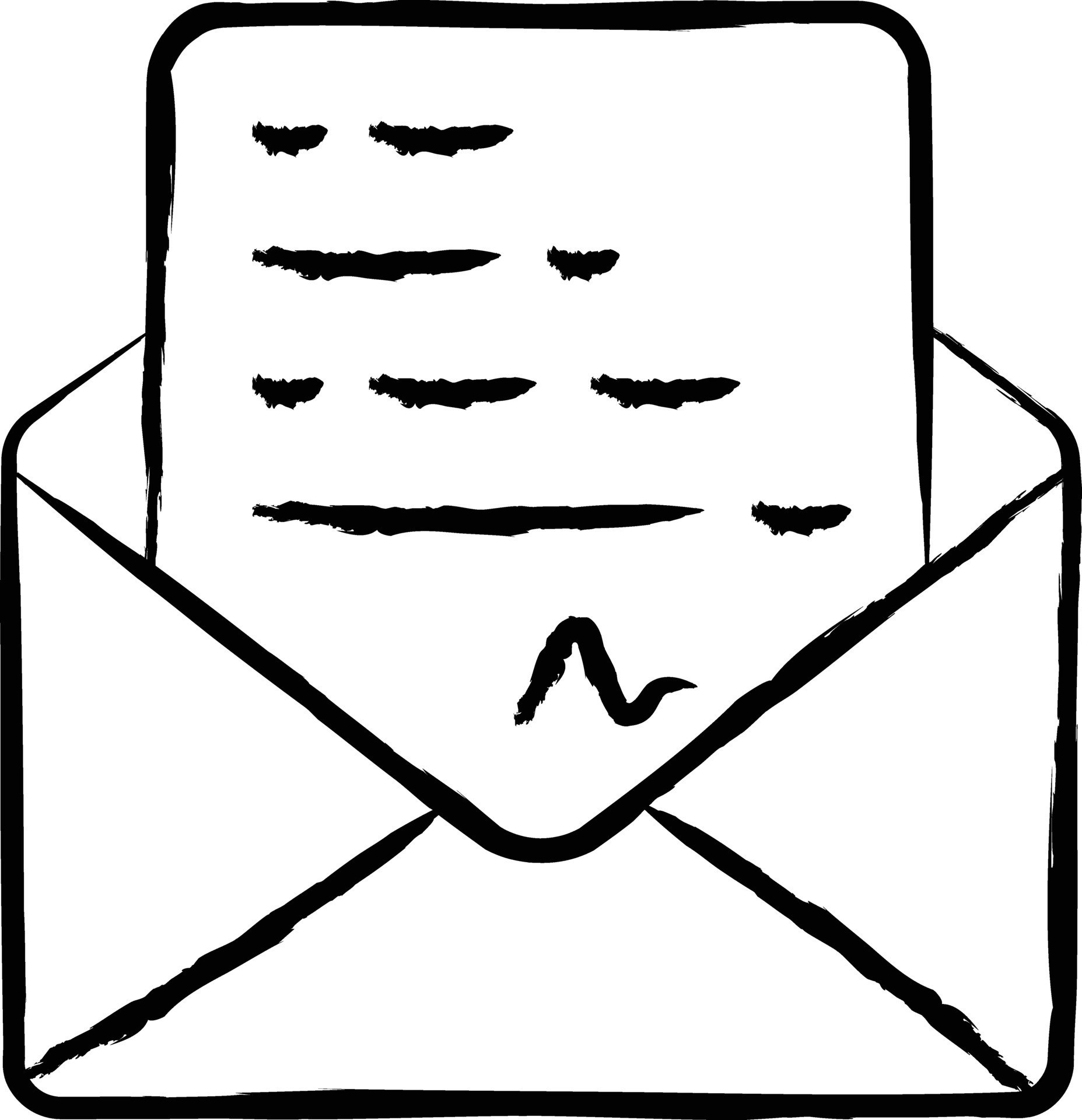 Post message hand drawn vector illustration 35500000 Vector Art at Vecteezy