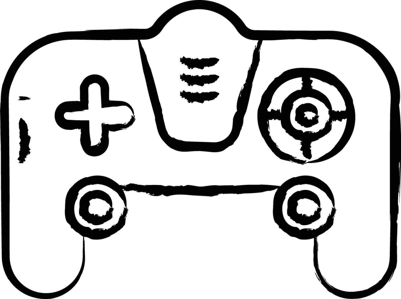 joystick hand drawn vector illustration