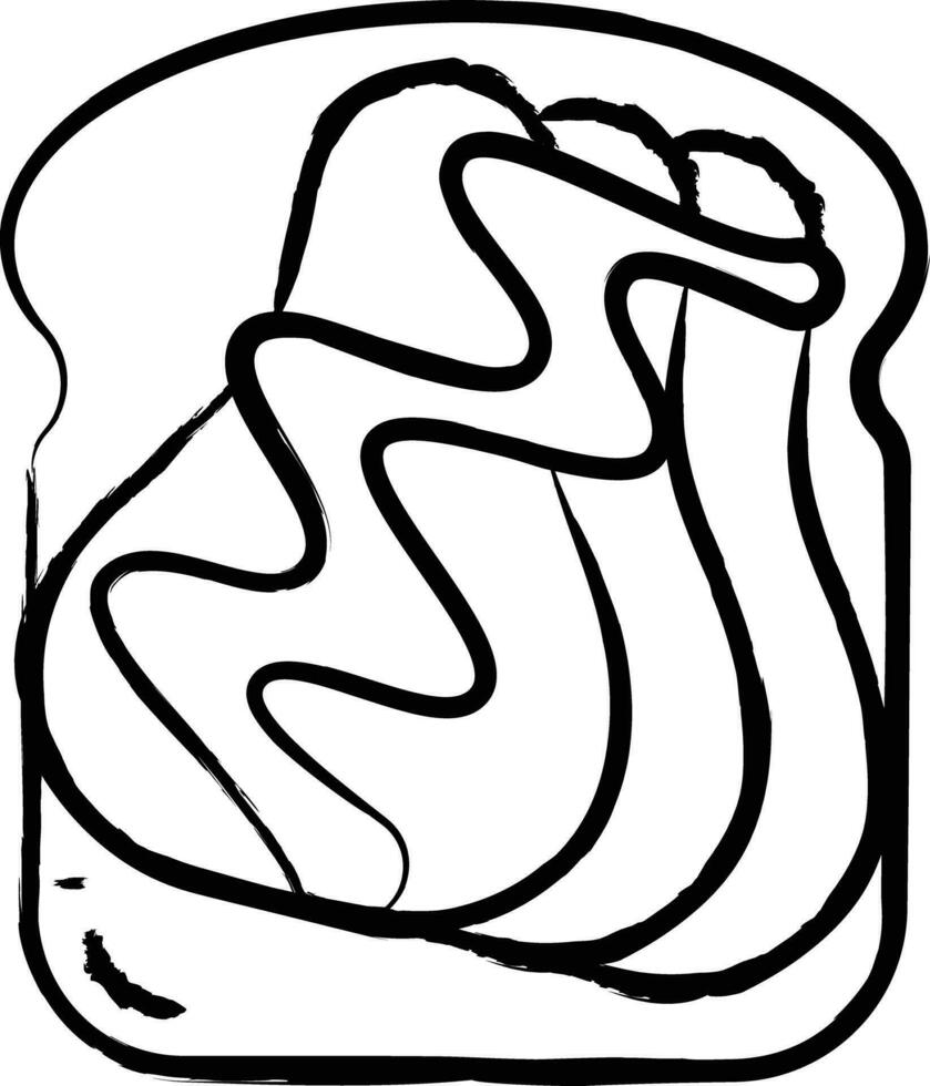 toast hand drawn vector illustration