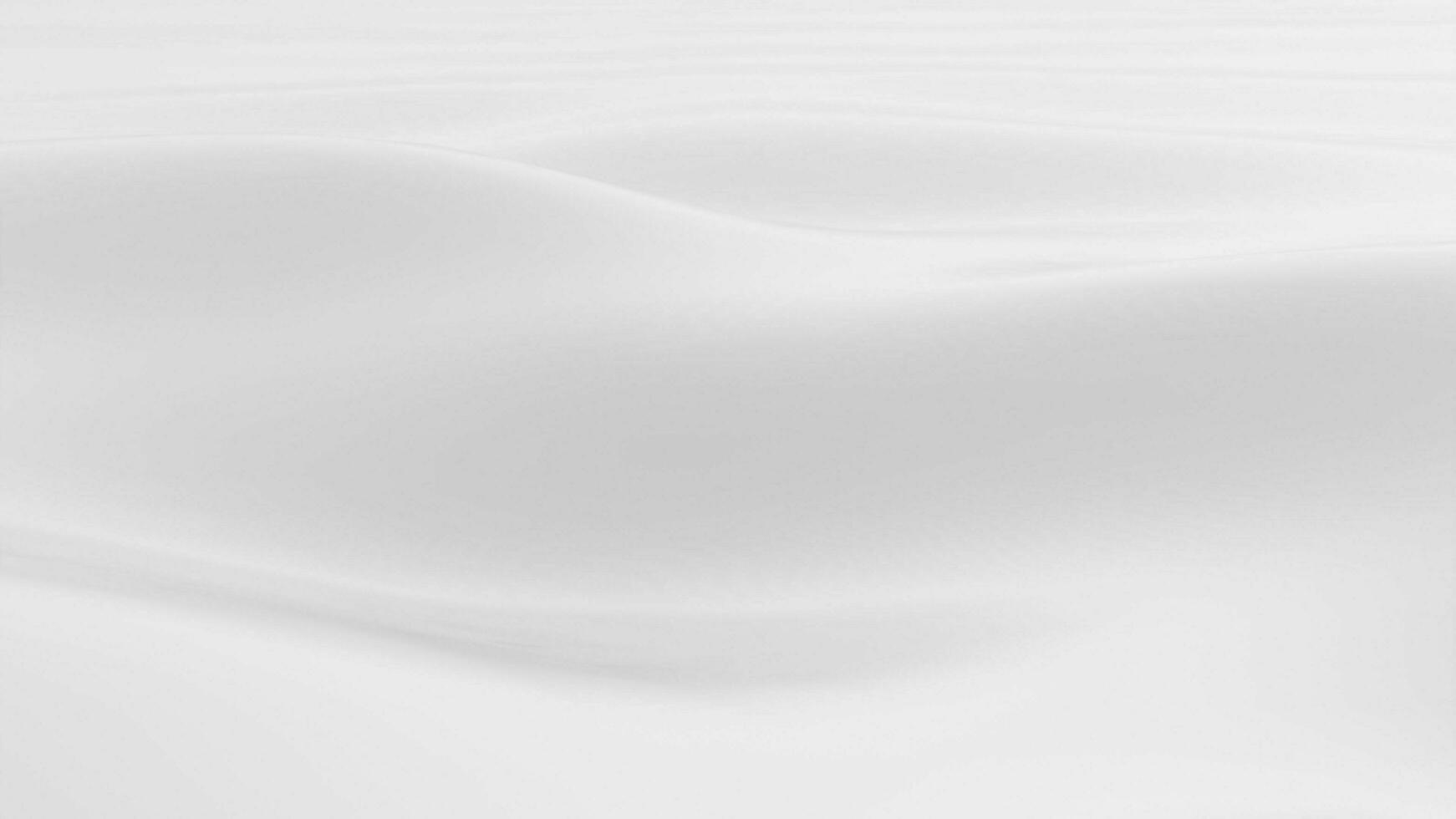 Abstract background of white waves, reflection.3D render. photo
