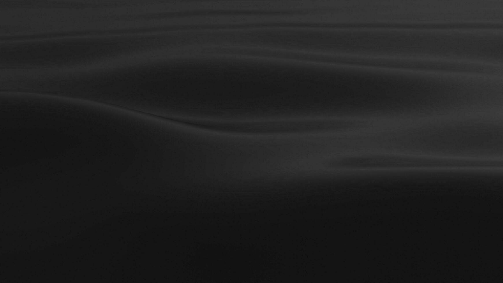 Abstract background of black waves, reflection.3D render. photo
