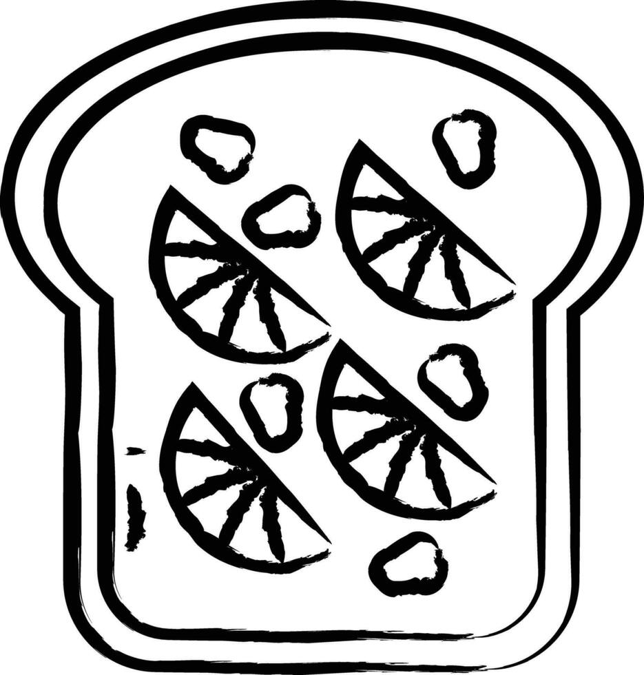 Jason toast hand drawn vector illustration