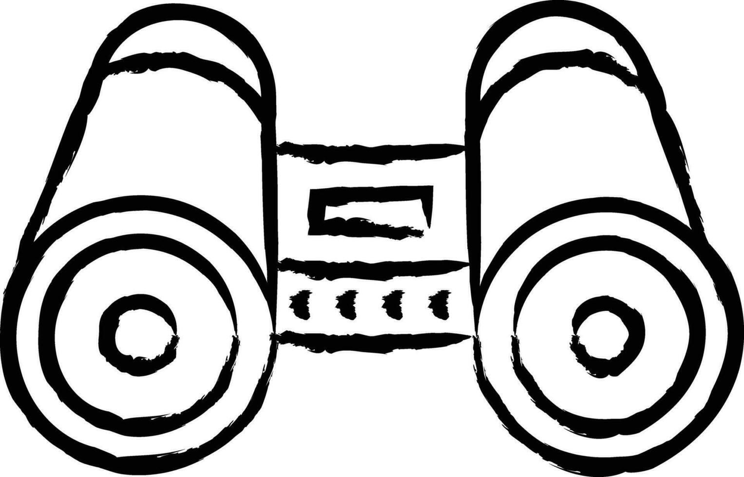 binoculars hand drawn vector illustration