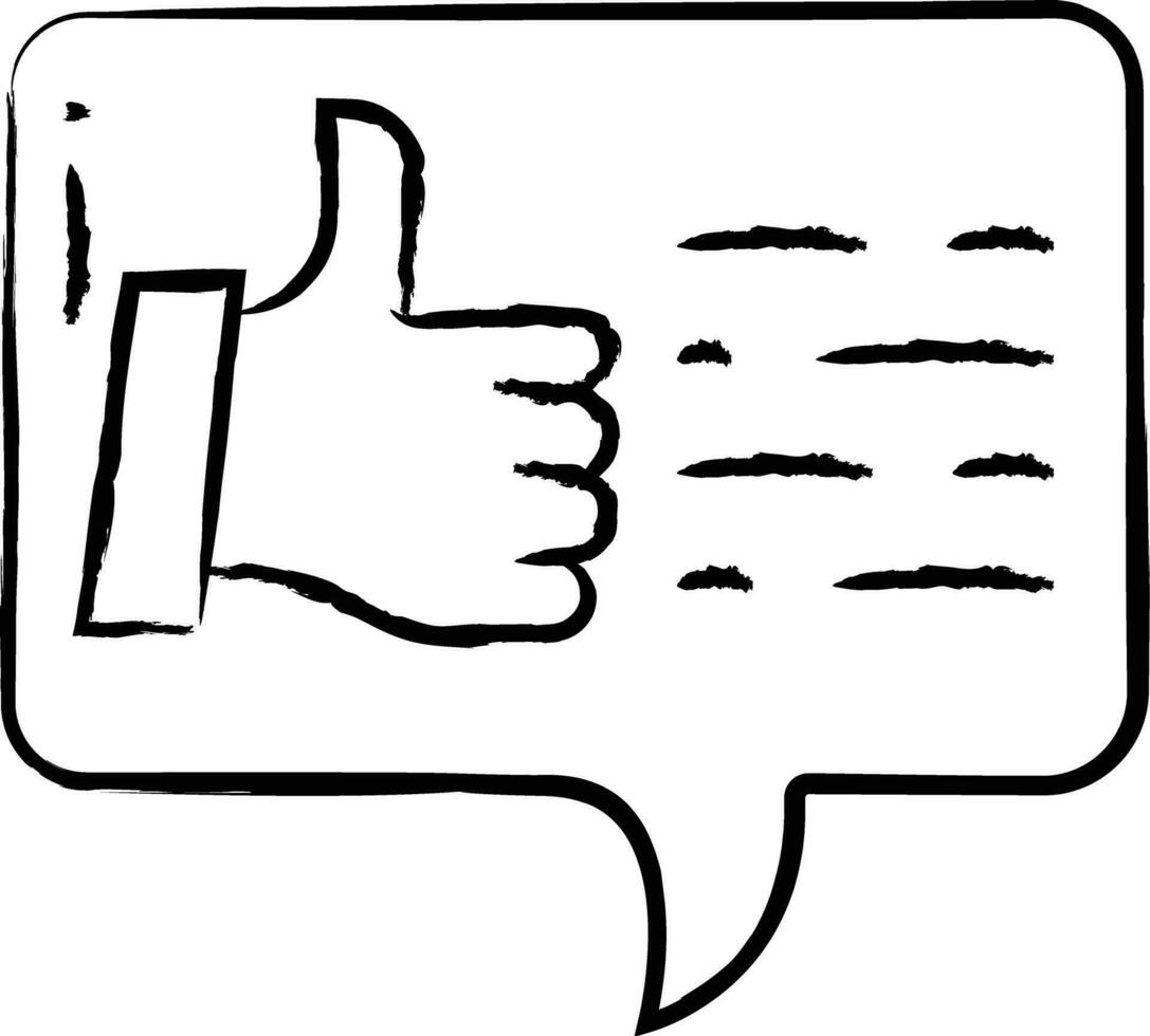 Chatting  hand drawn vector illustration