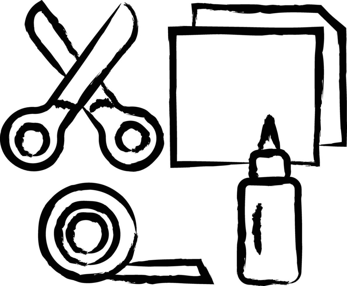 art and craft hand drawn vector illustration