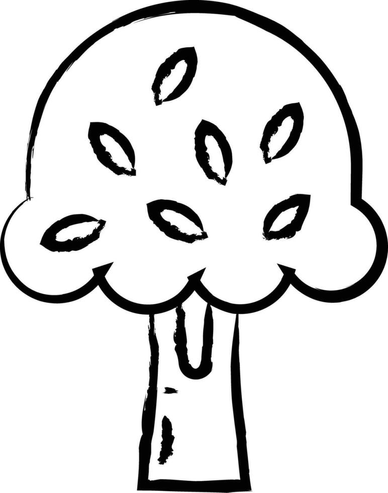 Tree hand drawn vector illustration