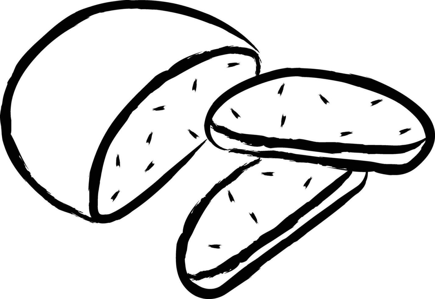 Bread hand drawn vector illustration