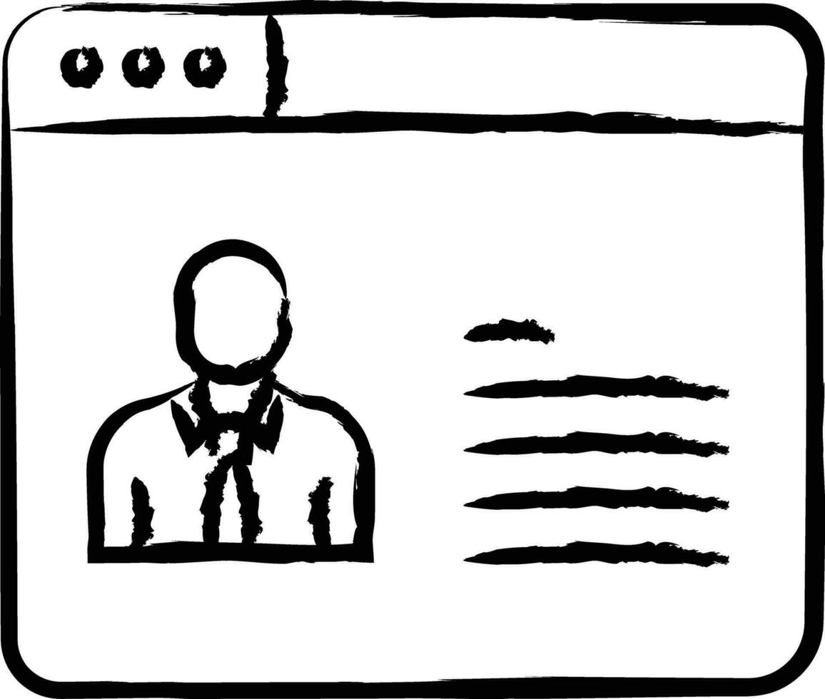 Online Class hand drawn vector illustration