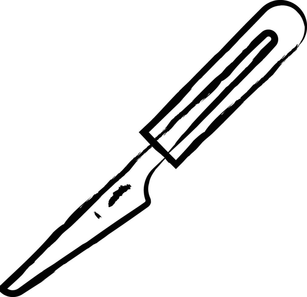 Scalpel hand drawn vector illustration