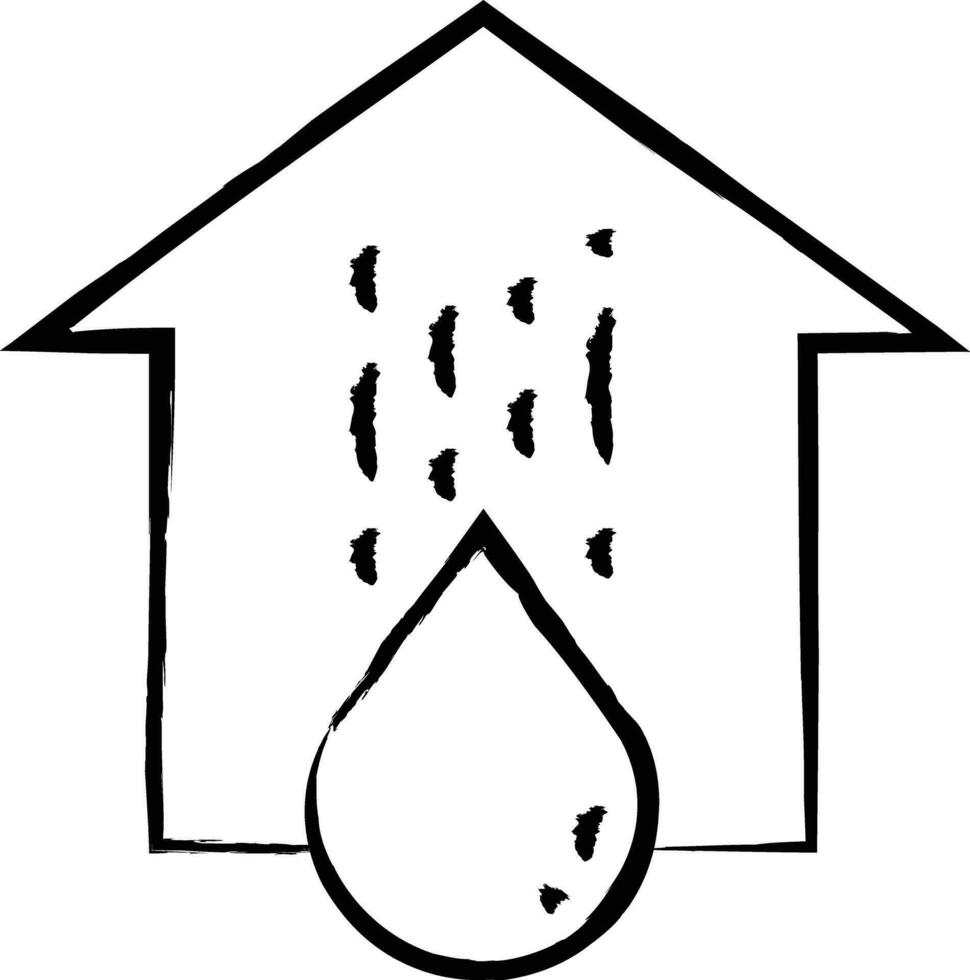 Home water  hand drawn vector illustration