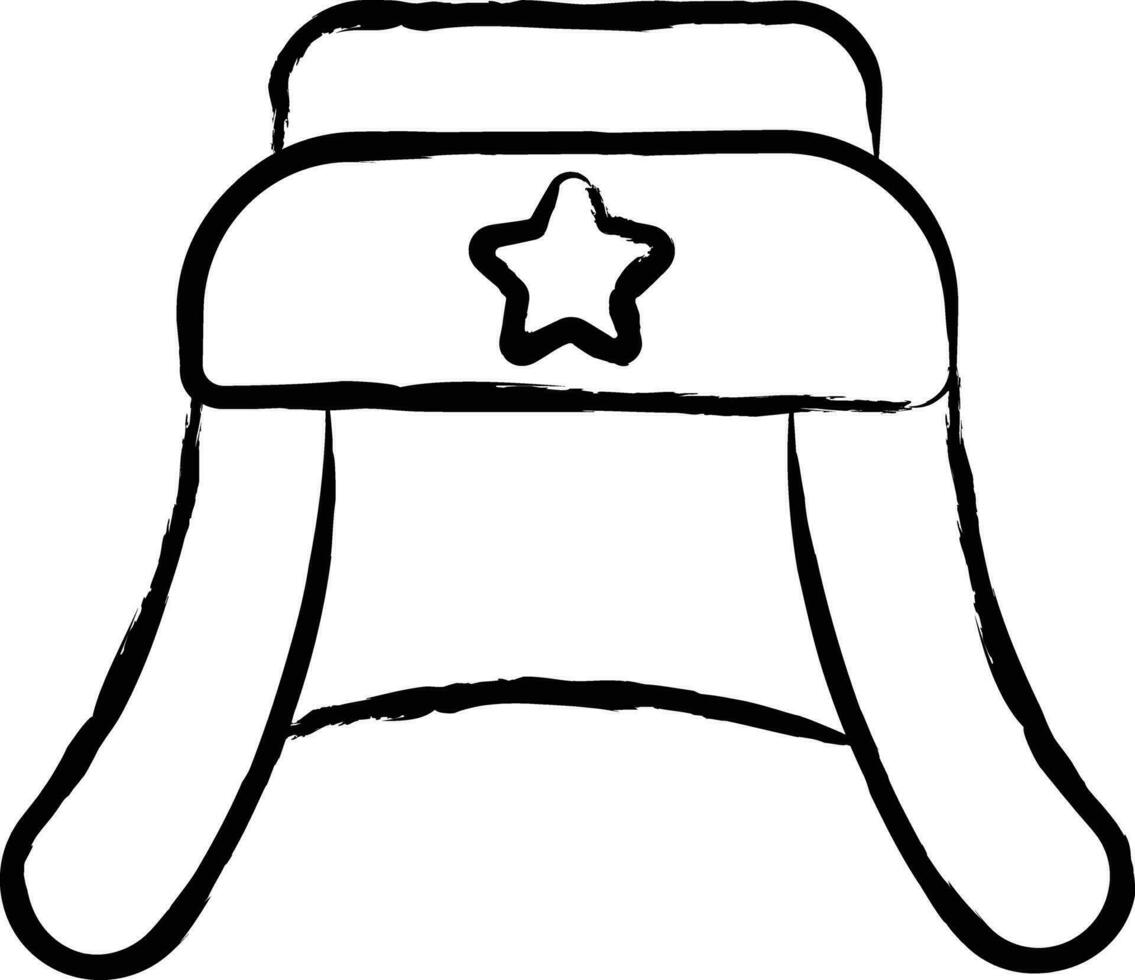 Ushanka hand drawn vector illustration