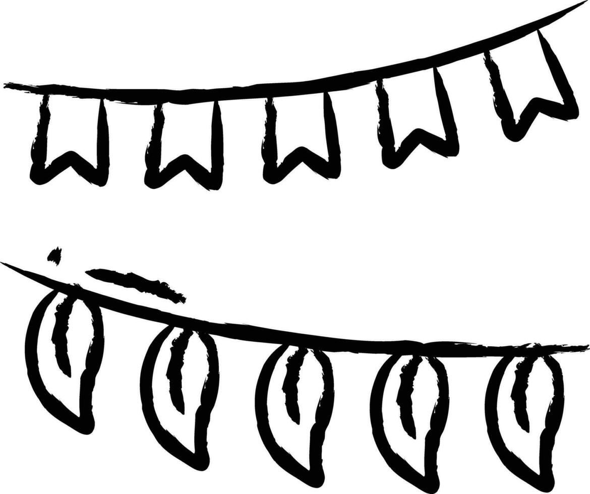 leaf Decoration hand drawn vector illustration