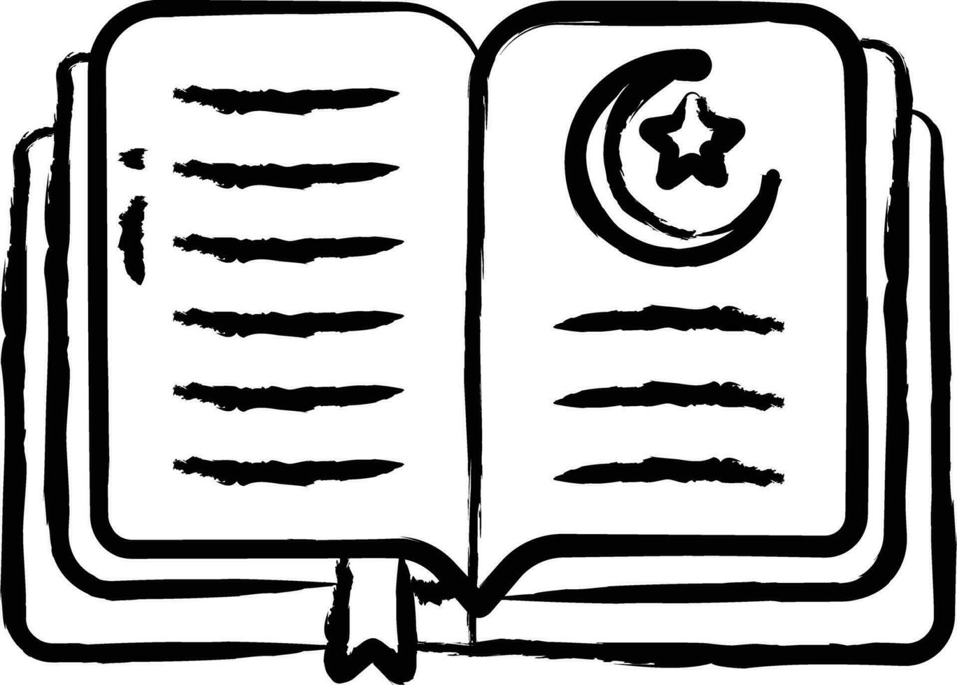 Quran hand drawn vector illustration