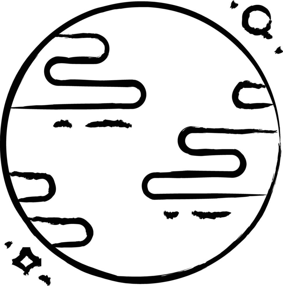 Uranus plant hand drawn vector illustration