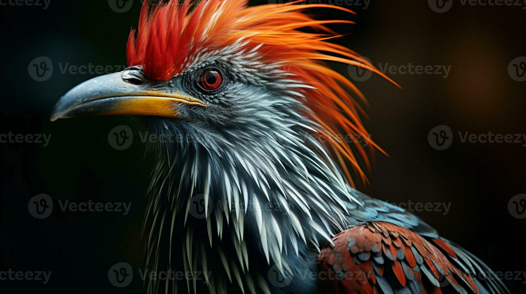 AI generated Hoatzin bird nature animal wildlife conservation photo