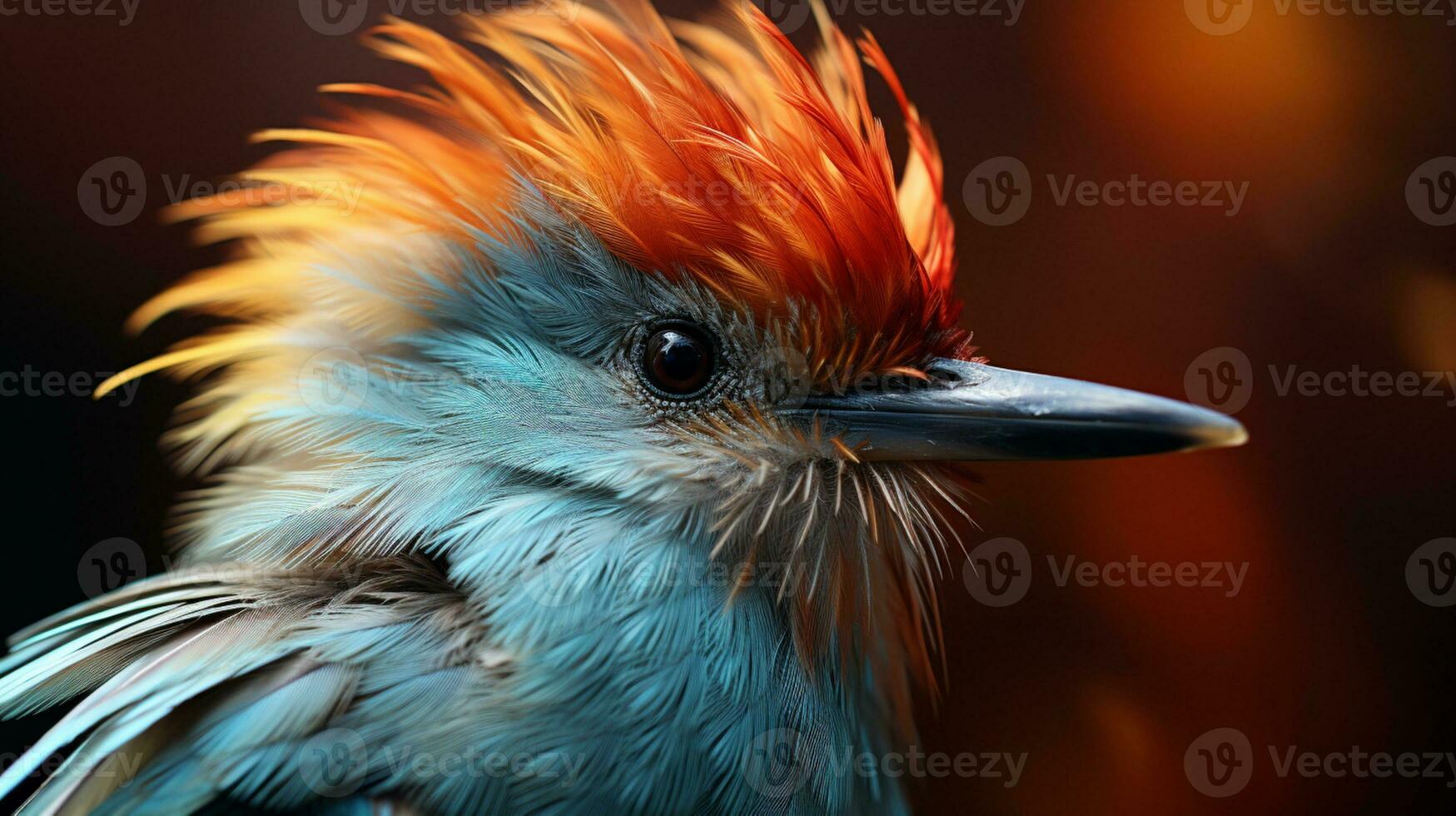 AI generated Beauty bird colorful wildlife nature environment photo