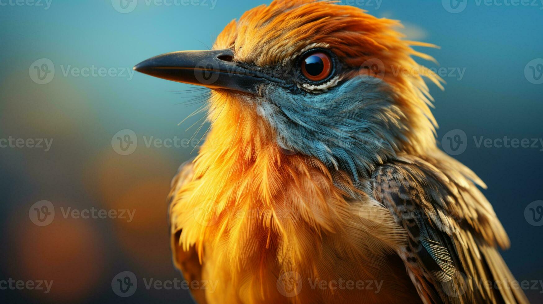 AI generated Beauty bird colorful wildlife nature environment photo