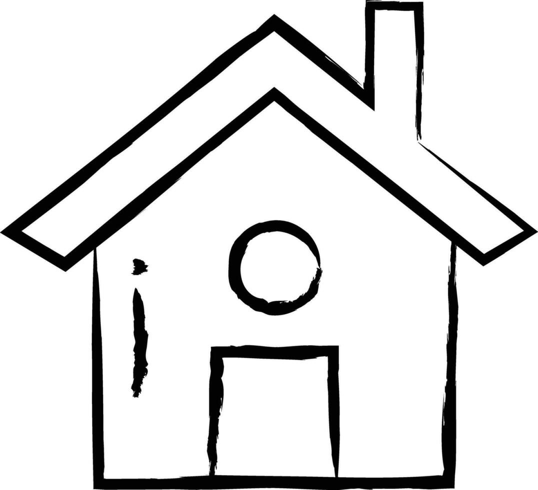 home hand drawn vector illustration