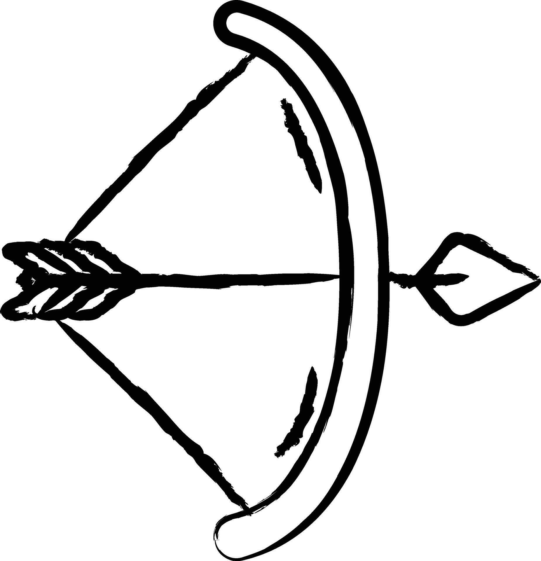 Archer hand drawn vector illustration 35501340 Vector Art at Vecteezy