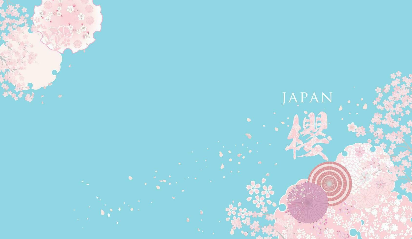 japonés estilo modelo antecedentes o cubrir diseño. vector