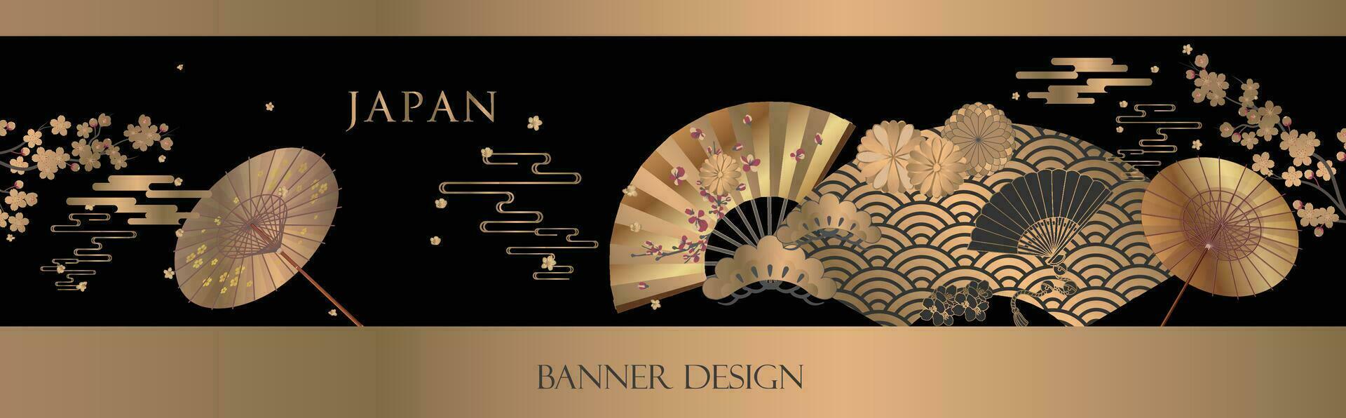 Japanese style pattern background or cover design. vector