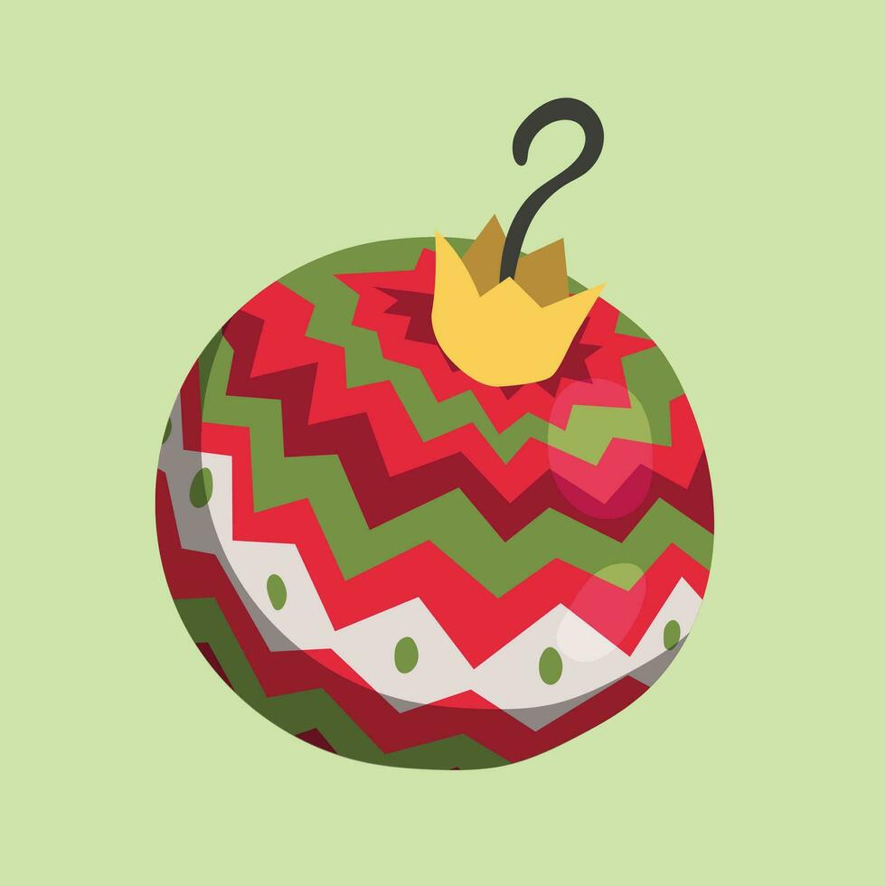 Navidad árbol ornamento símbolo. social medios de comunicación correo. Navidad decoración, un Navidad pelota vector