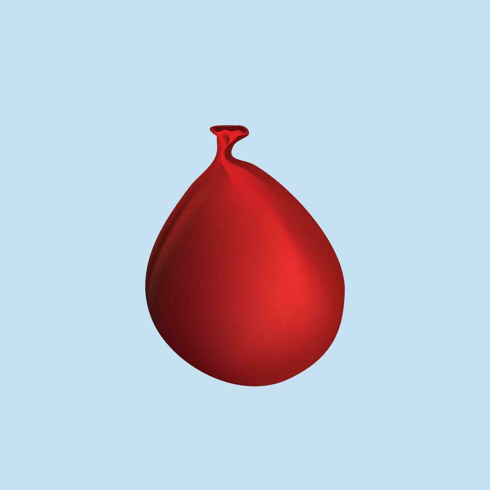 Modern red headwear icon,balloon with water songkran icon vector