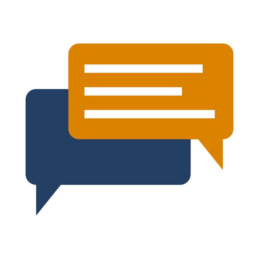 Chat icon isolated on white background. Vector illustration