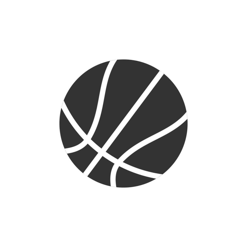 baloncesto icono aislado en blanco antecedentes. pelota vector ilustración