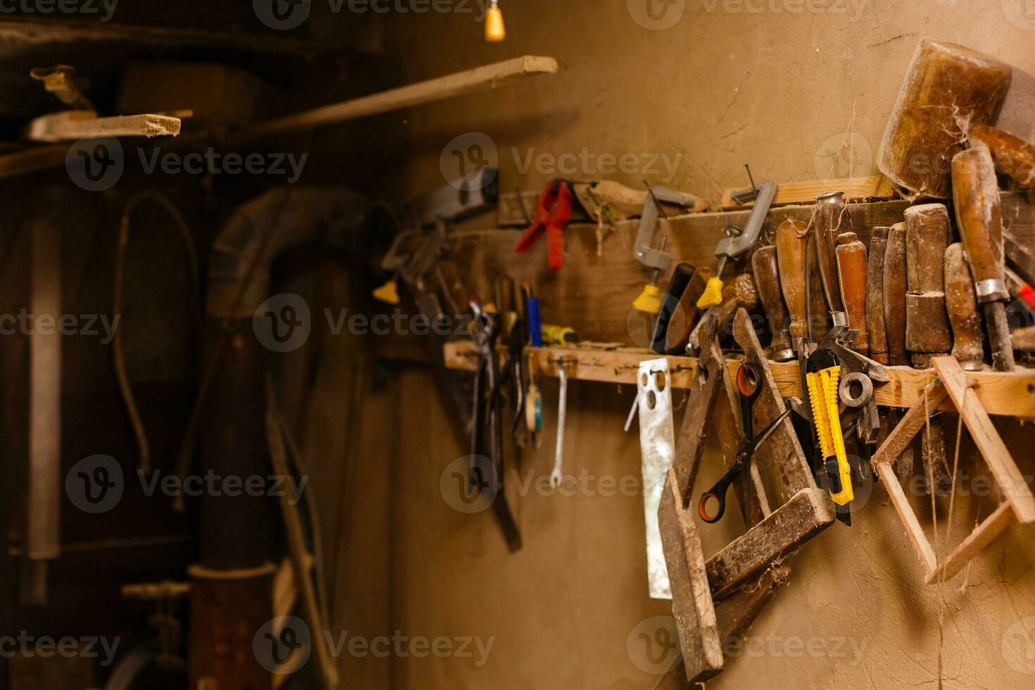 Furniture production in a carpenter's workshop photo