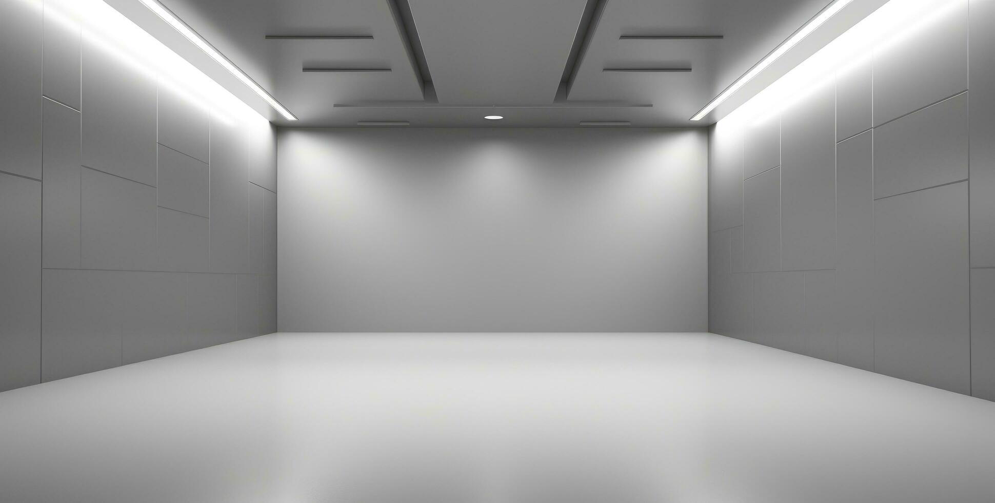 AI generated gray grey room photo