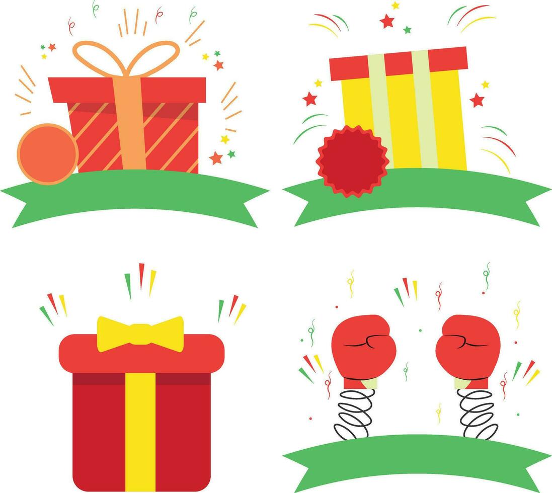 Boxing Day Icon With Flat Design. Isolated Vector Icon.