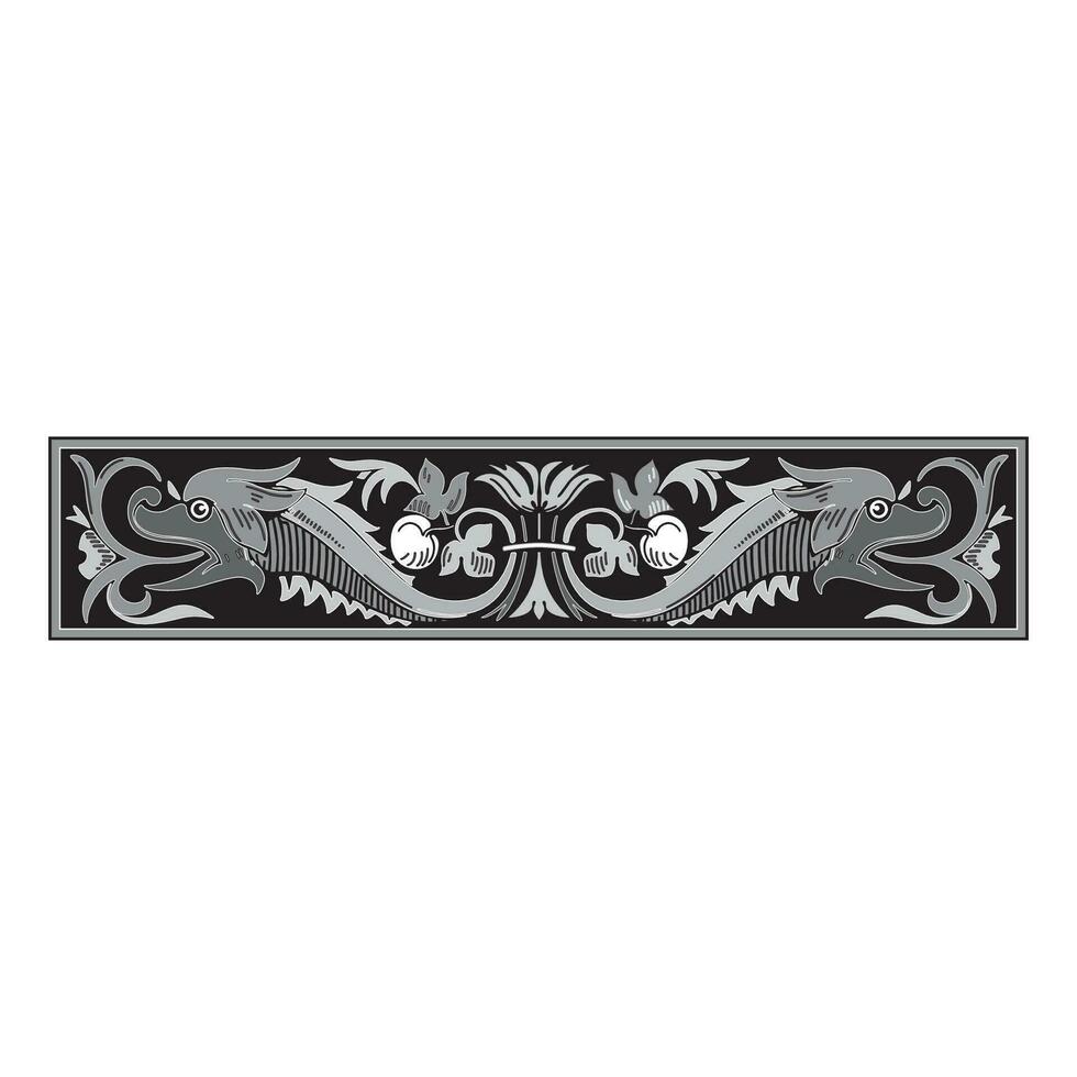 Vintage floral classic calligraphic retro vignette scroll frames ornamental design elements black set isolated vector