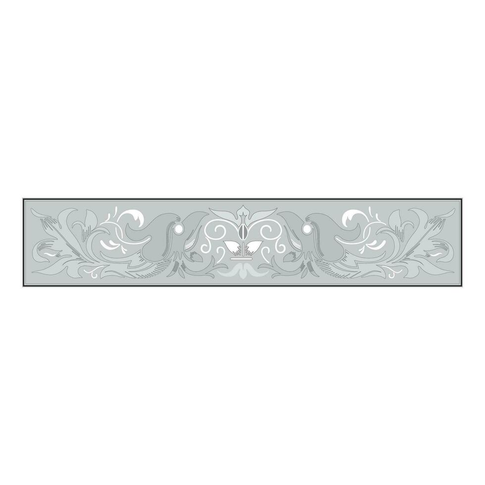 Vintage floral classic calligraphic retro vignette scroll frames ornamental design elements black set isolated vector