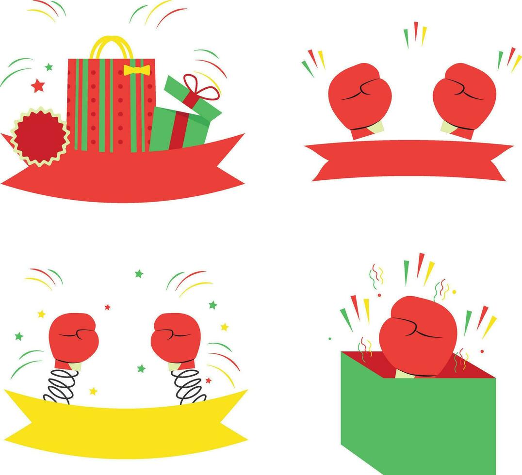Boxing Day Icon With Flat Design. Isolated Vector Icon.
