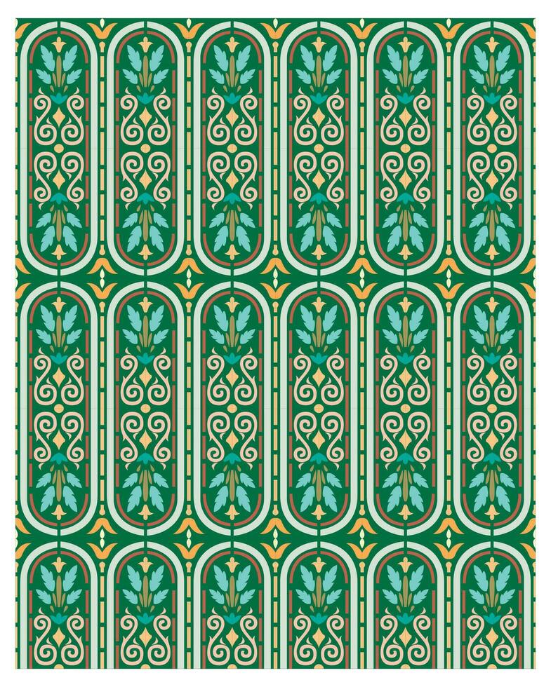 Decorative arabesque and ornamental mandala background set isolated vector